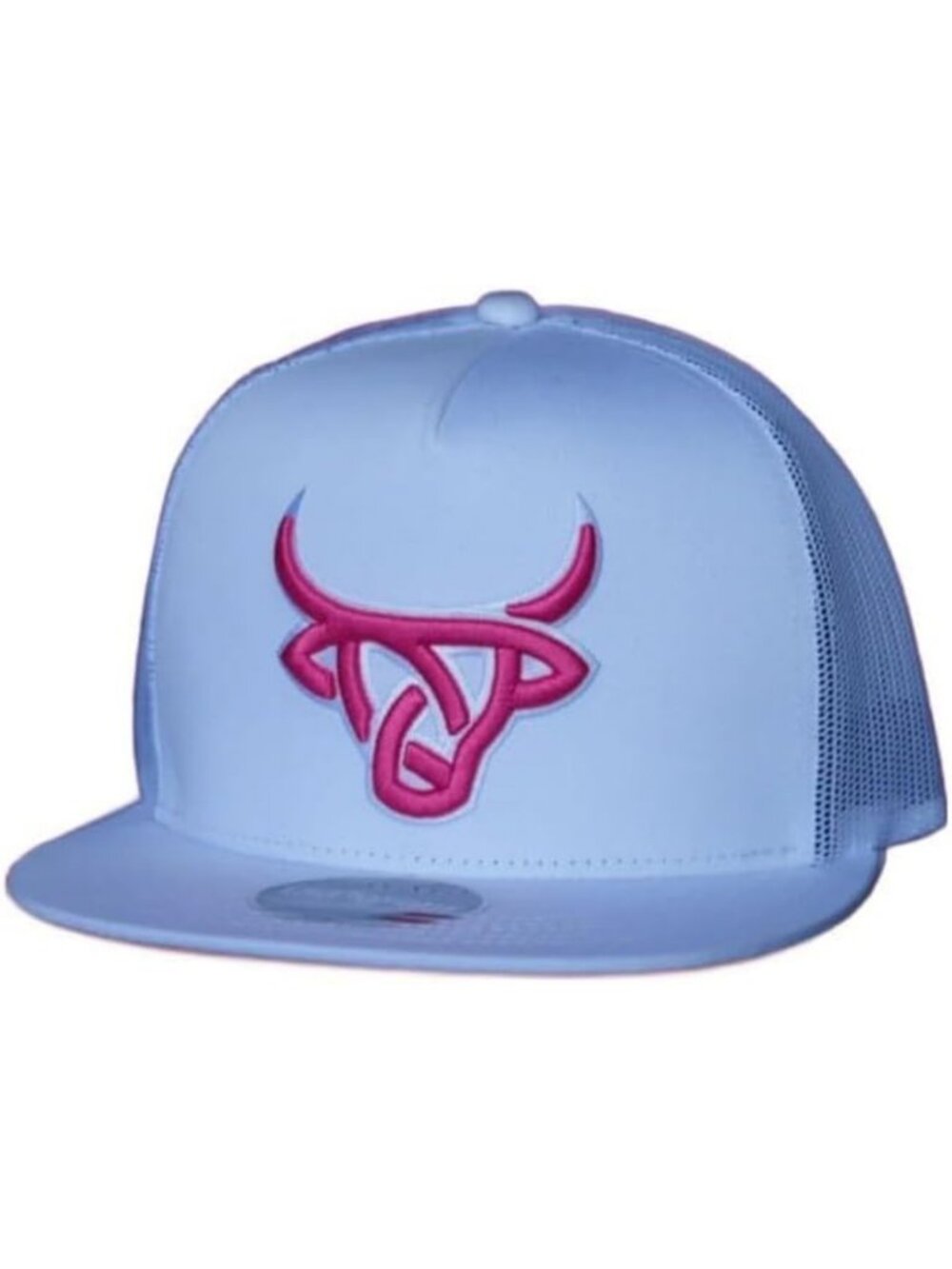 Stylish 3D Logo Pink & White Mesh Cap - Trendy Hat for Summer Fashion